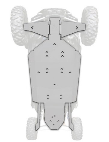 XRW SKID PLATES KIT ALU – POLARIS RZR4 TURBO 2019