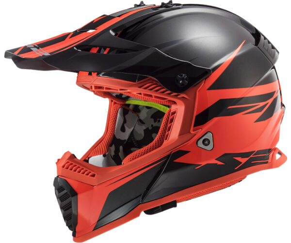 LS2 MX437 FAST EVO ROAR MATT BLACK RED S