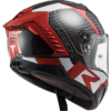 LS2 FF805 THUNDER C RACING1 GL.RED WHITE XXL - Image 6