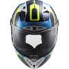 LS2 FF805 THUNDER C RACING1 GL.BLUE H-V YELLOW XXL - Image 4