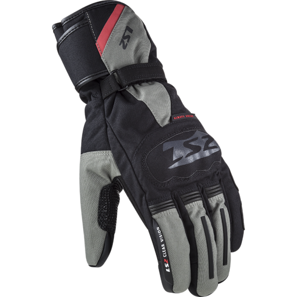 LS2 SNOW MAN GLOVES BLACK GREY M