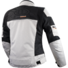 LS2 SHADOW LADY JACKET LIGHT GREY BLACK ORANGE XS - Image 2