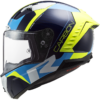 LS2 FF805 THUNDER C RACING1 GL.BLUE H-V YELLOW XXL - Image 2