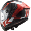 LS2 FF805 THUNDER C RACING1 GL.RED WHITE XXL - Image 2