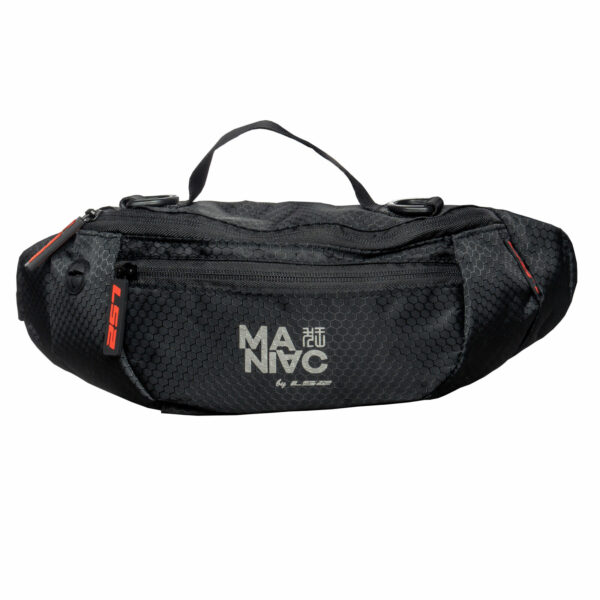 LS2 LWB-02 Waist Bag Honeycomb pattern fabric black 3L