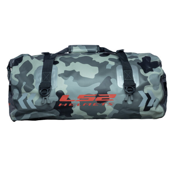 LS2 LB-04 Luggage Bag Water Proof PVC Camo Grey 65L