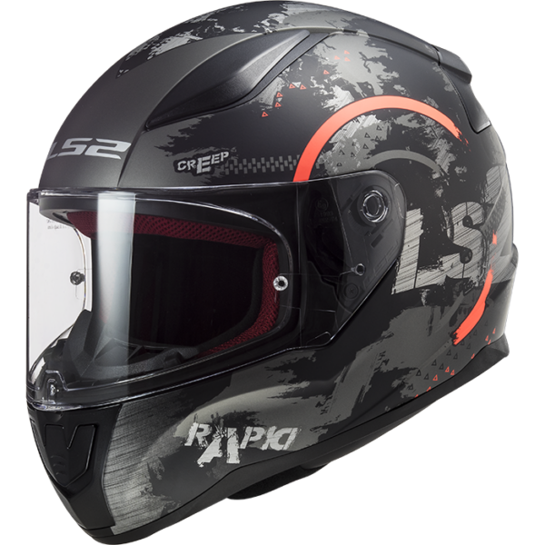 LS2 FF353 RAPID CIRCLE TITANIUM FLUO ORANGE XS