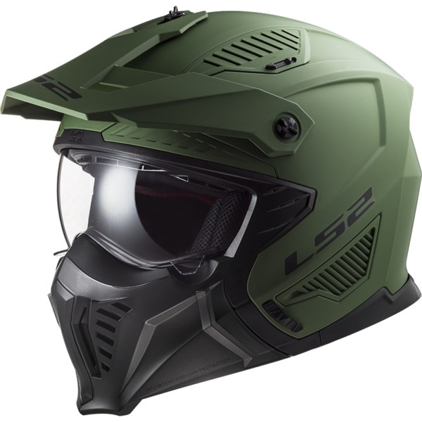 LS2 OF606 DRIFTER SOLID MATT MILITARY GREEN-06 XL