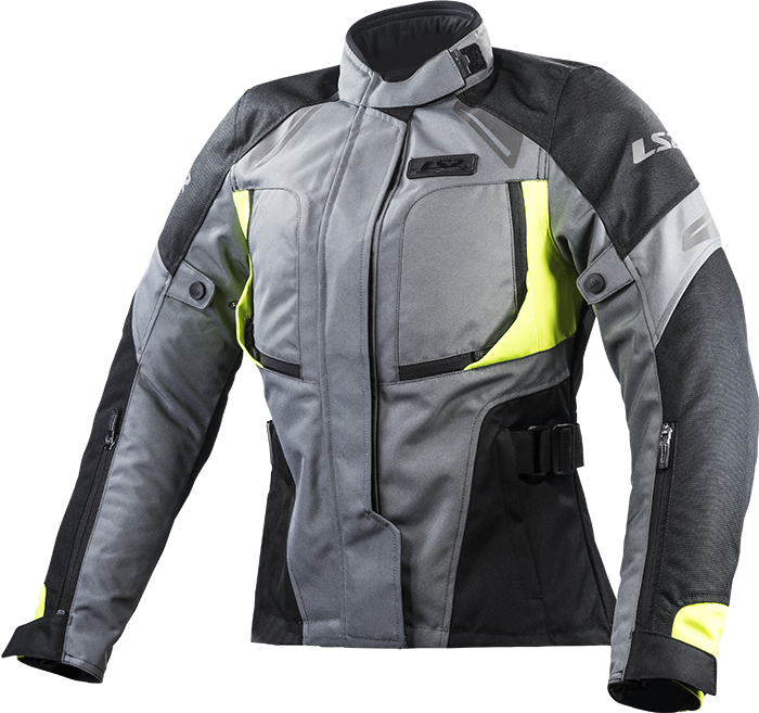 LS2 PHASE LADY JACKET GREY BLACK YELLOW XXL